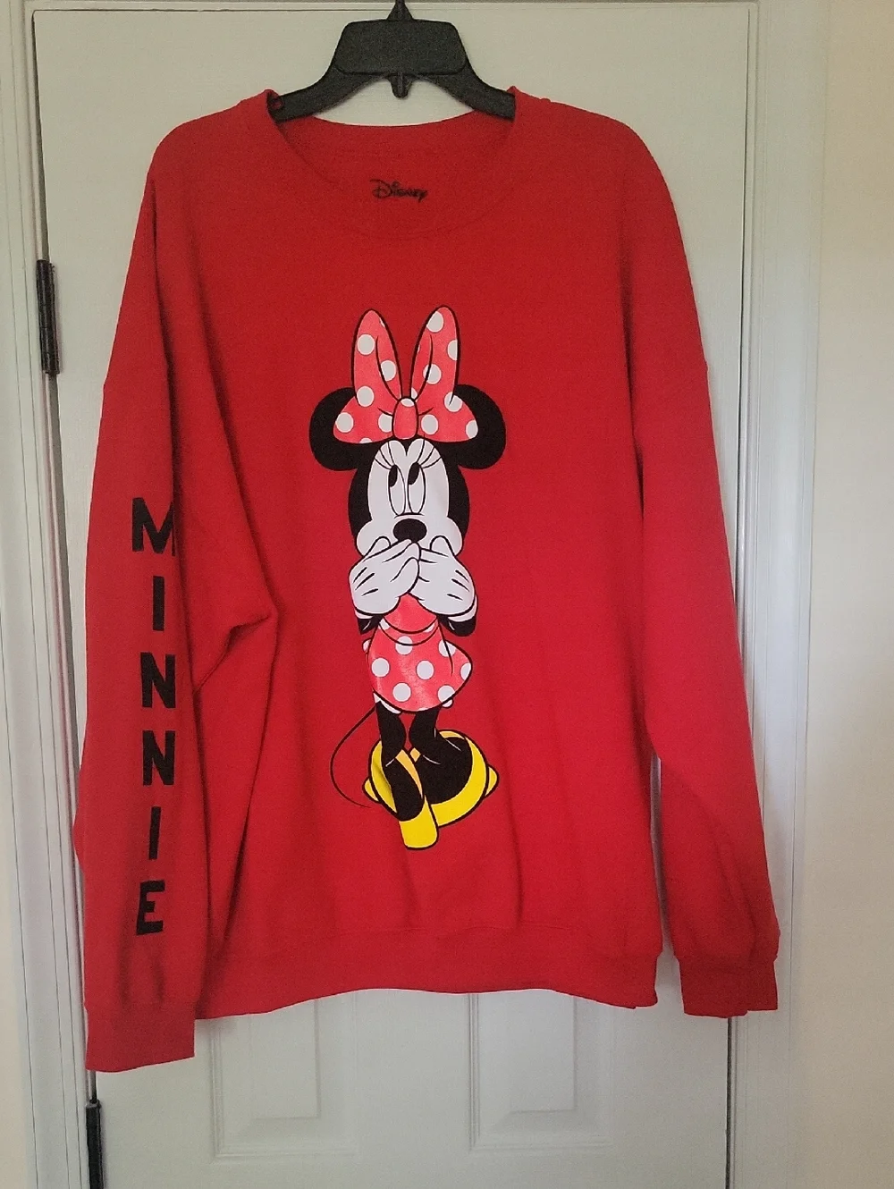 Disney Red Minnie Mouse Pullover with Yellow Shoes